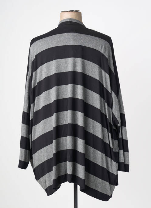 Gilet manches longues stretch noir Q'NEEL femme