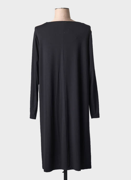 Robe mi-longue imprimé fleurs manches longues orange G!OZE femme