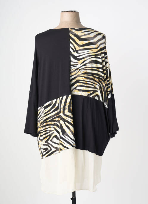 Tunique manches longues col v noir SEMPRE PIU femme