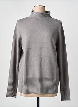 Pull coupe droite manches longues gris YEST femme