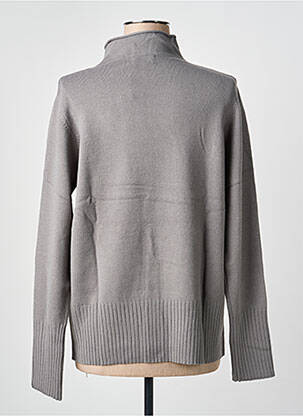 Pull coupe droite manches longues gris YEST femme