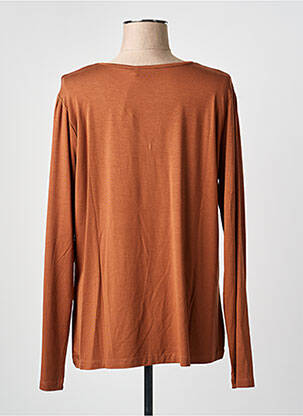 T-shirt manches longues manches longues marron YEST femme