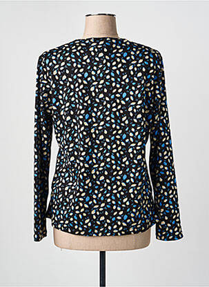 Pull coupe droite manches longues noir GEVANA femme