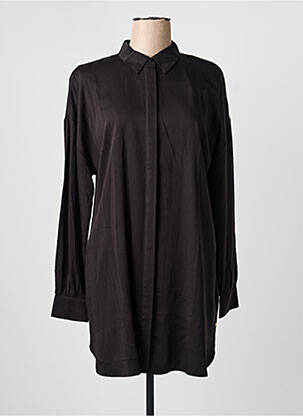 Robe courte manches longues manches longues noir YEST femme