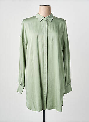 Robe courte manches longues manches longues vert YEST femme