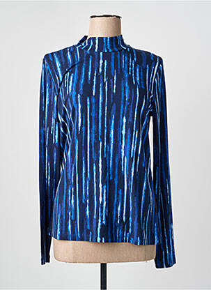 T-shirt imprimé fantaisie manches longues bleu YEST femme