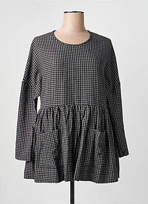 T-shirt coupe droite manches longues gris KOKOMARINA femme