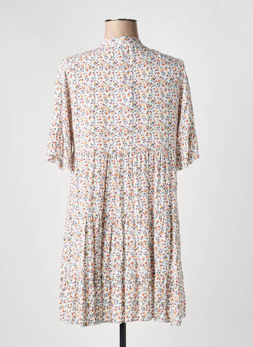 Robe courte manches courtes manches courtes blanc QUATTRO femme