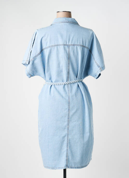 Robe mi-longue manches courtes manches courtes bleu ESQUALO femme