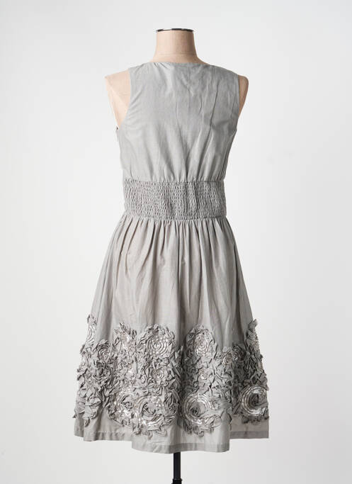 Robe mi-longue sans manche sans manche gris MYRINE & ME femme
