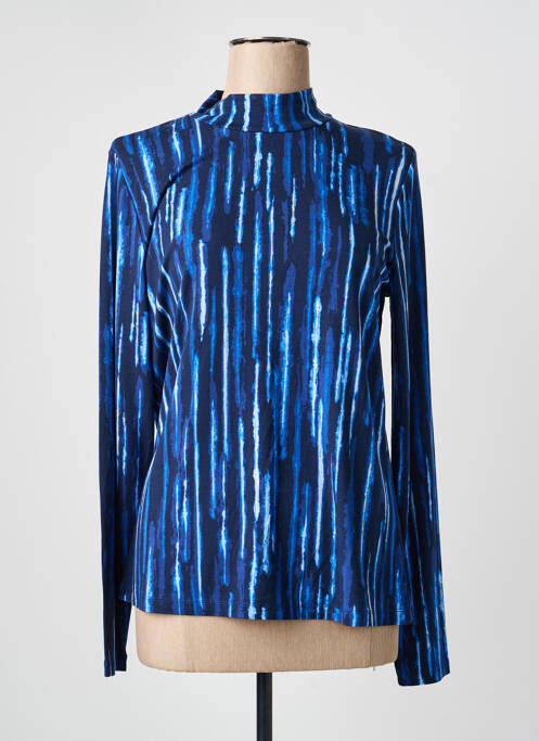 T-shirt imprimé fantaisie manches longues bleu YEST femme