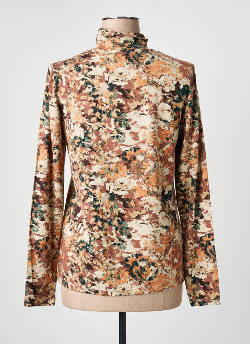 T-shirt imprimé fantaisie manches longues marron YEST femme