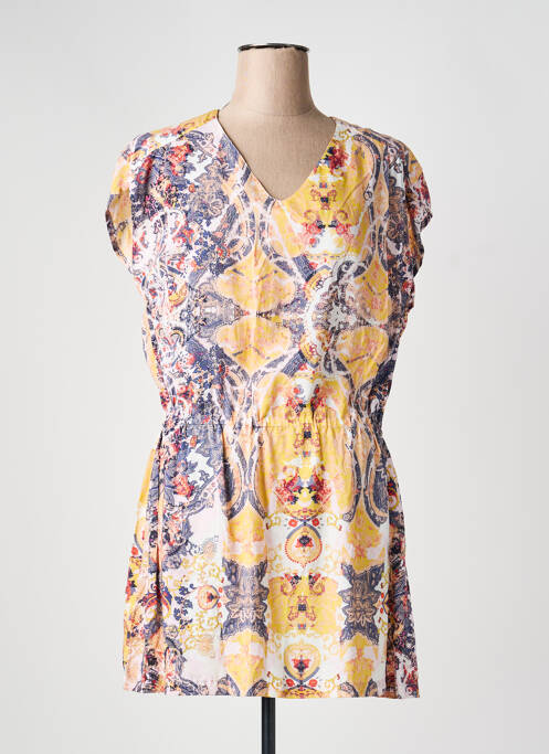 Tunique manches courtes coupe cintrée jaune QUATTRO femme