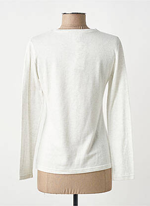 Top stretch manches longues blanc GEVANA femme