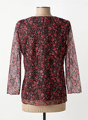 Top stretch manches longues rouge GEVANA femme