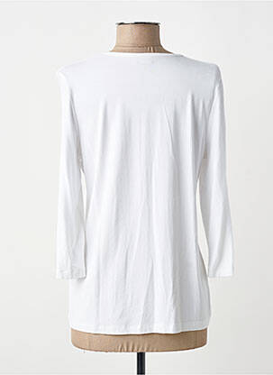 Top tissage jersey manches longues blanc GELCO femme