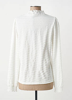 Top stretch manches longues blanc YEST femme