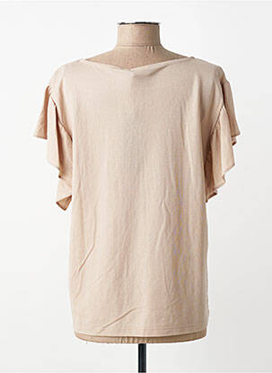 Top stretch manches longues beige YEST femme