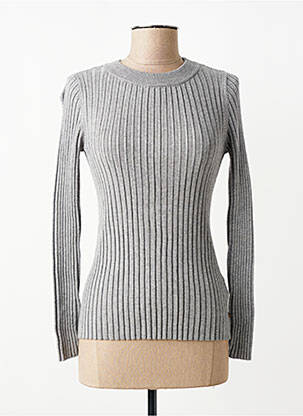 Top stretch manches longues gris YESTA femme