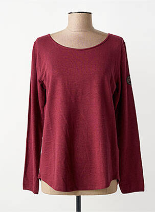 Top stretch manches longues rouge LE PETIT BAIGNEUR femme