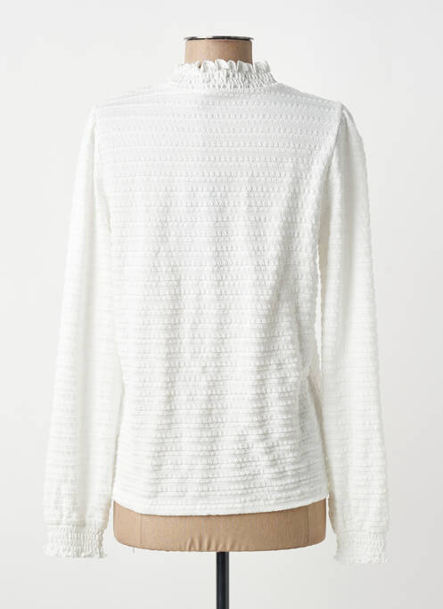 Top stretch manches longues blanc YEST femme