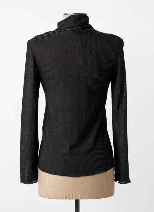 Top stretch manches longues noir LUMINA femme