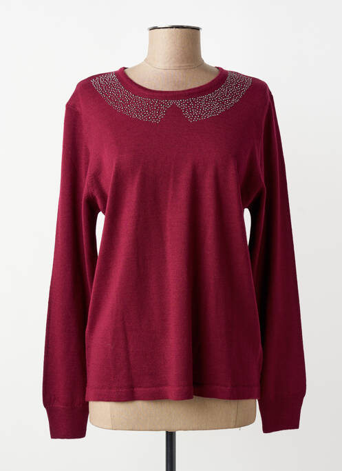 Top stretch manches longues rouge GEVANA femme