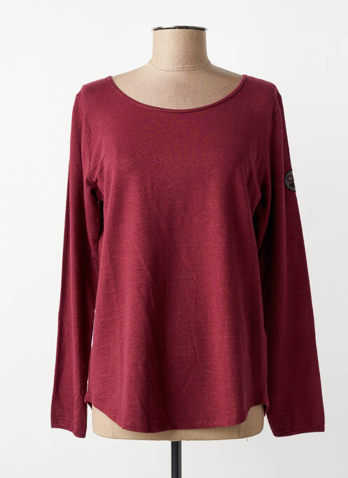 Top stretch manches longues rouge LE PETIT BAIGNEUR femme