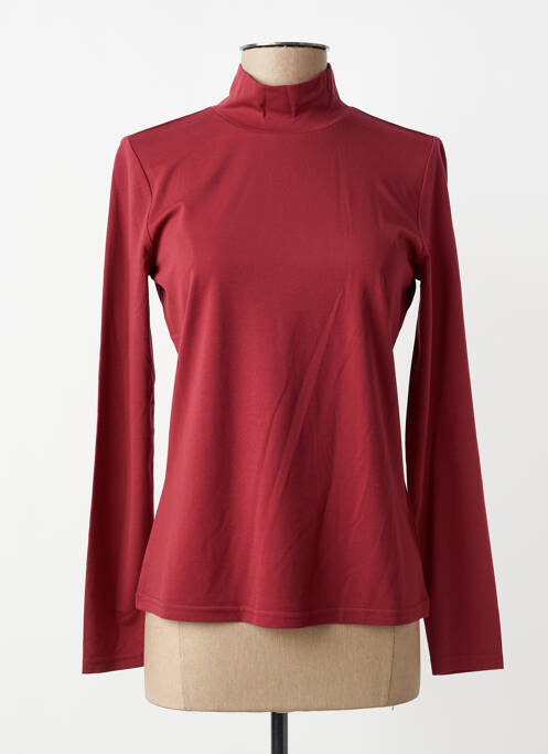 Top stretch manches longues rouge YEST femme