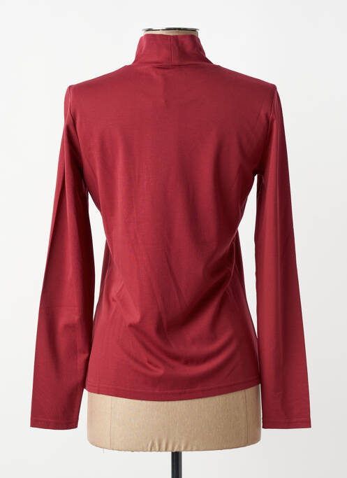 Top stretch manches longues rouge YEST femme