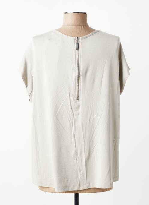 T-shirt coupe droite manches courtes beige QUATTRO femme