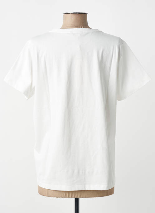 T-shirt imprimé fantaisie manches courtes blanc ESQUALO femme