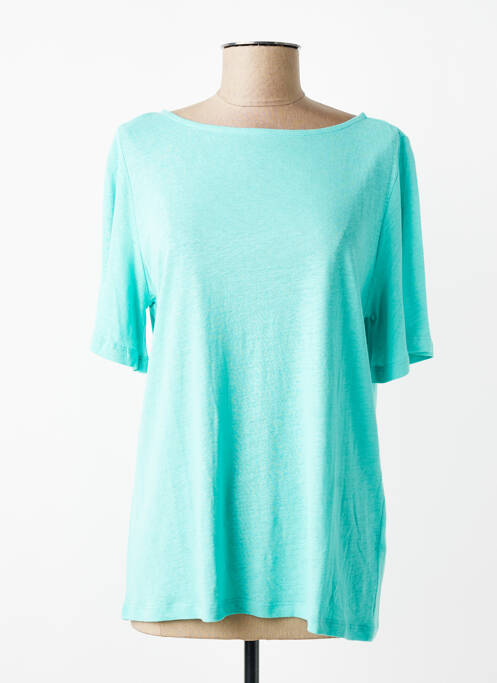 T-shirt stretch manches courtes bleu YEST femme