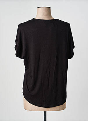 Top manches courtes manches courtes noir GEVANA femme