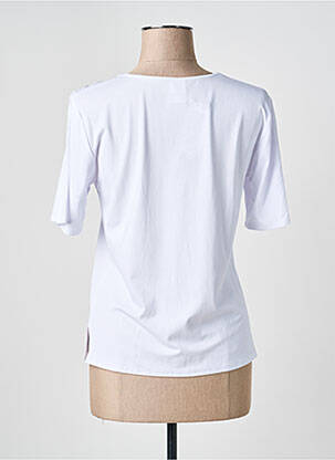 Top manches courtes manches courtes blanc GEVANA femme