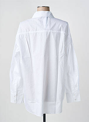 Chemisier coupe droite manches longues blanc YEST femme