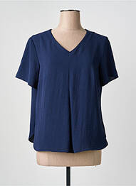 Top manches courtes manches courtes bleu GEVANA femme