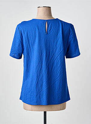 Top manches courtes manches courtes bleu GEVANA femme