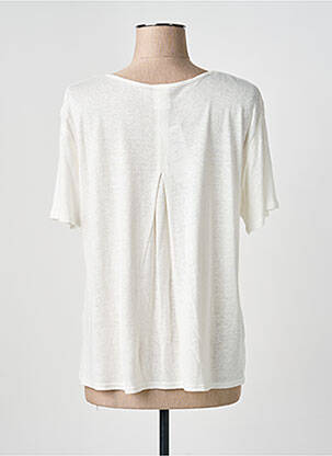 Top manches courtes manches courtes blanc GEVANA femme