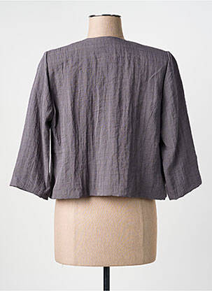 Veste casual coupe droite gris GEVANA femme
