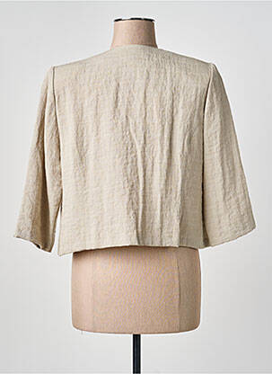 Veste casual coupe droite beige GEVANA femme
