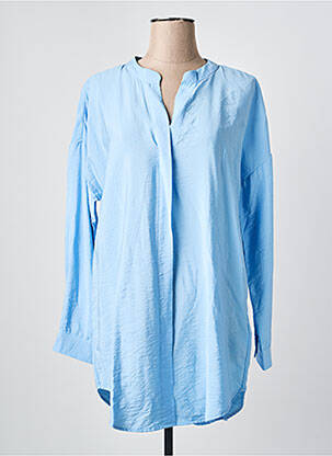 Blouse manches longues manches longues bleu YEST femme