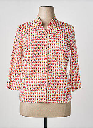 Chemisier manches courtes manches courtes blanc GEVANA femme