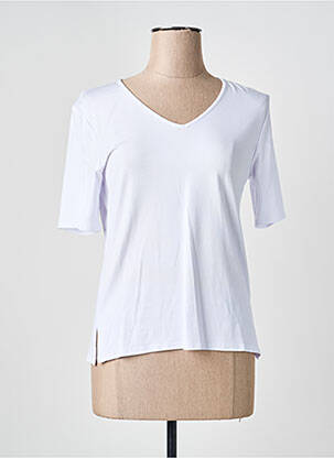 Top manches courtes manches courtes blanc GEVANA femme