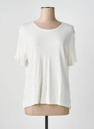 Top manches courtes manches courtes blanc GEVANA femme