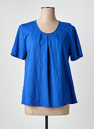 Top manches courtes manches courtes bleu GEVANA femme