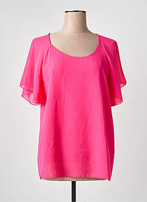 Top manches courtes manches courtes rose QUATTRO femme