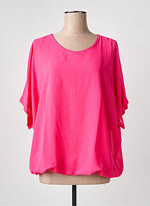 Top manches courtes manches courtes rose QUATTRO femme