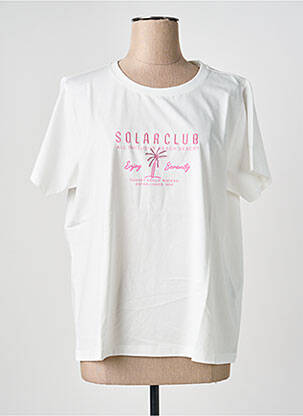 T-shirt coupe droite manches courtes blanc ESQUALO femme