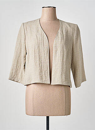 Veste casual coupe droite beige GEVANA femme